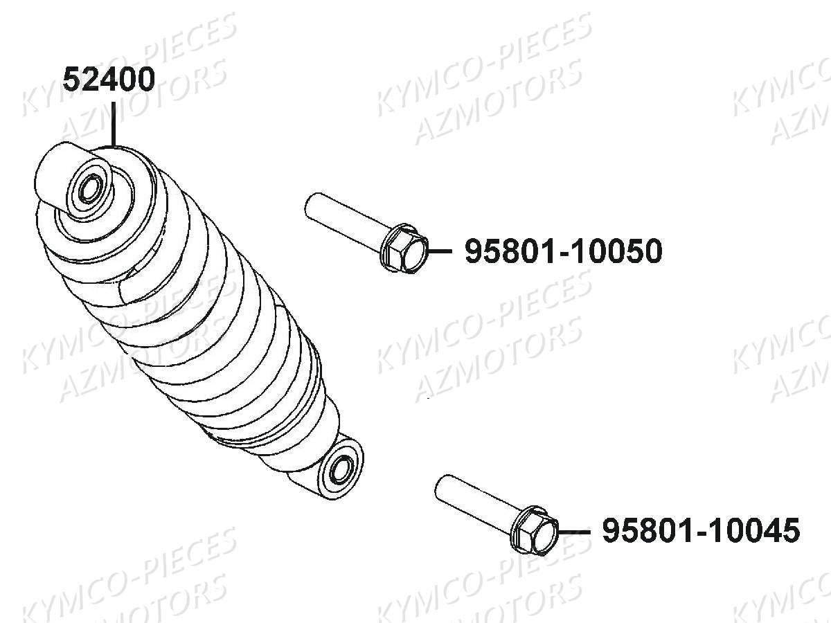 Amortisseurs KYMCO Pieces CK1 125 4T EURO 3 (KT25AA)