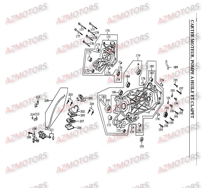 Carter Moteur   Pompe A Huile KYMCO Pièces COBRA 100 2T