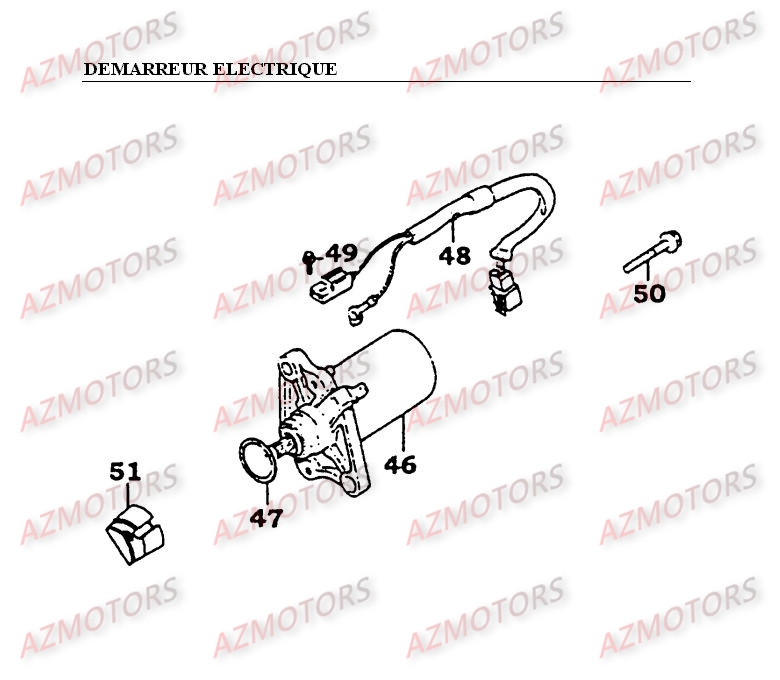 DEMARREUR  ELECTRIQUE KYMCO COBRA 100