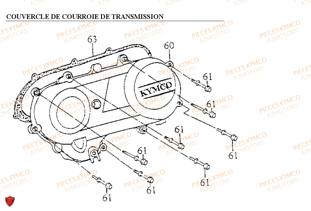 COUVERCLE DE TRANSMISSION AZMOTORS COBRA 50