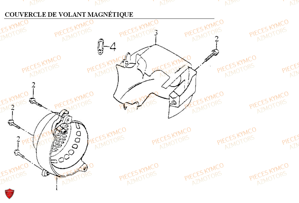 Couvercle De Volant Magnetique AZMOTORS Pieces COBRA 50 2T (SF10AF/SF10AG)