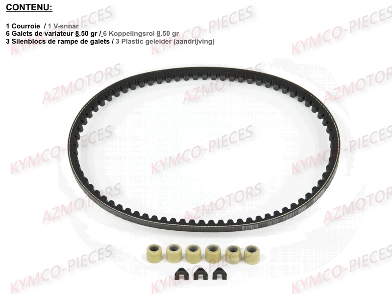 Set Entretien Transmission KYMCO Pieces COBRA 50 2T EXCLUSIVE