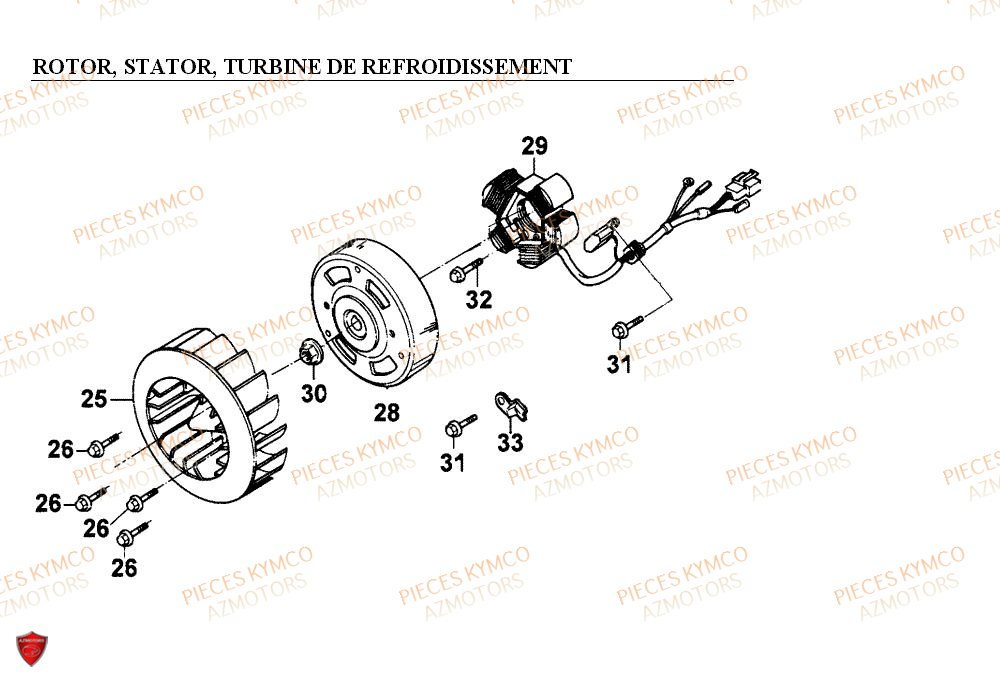 Stator KYMCO Pieces COBRA 50 2T EXCLUSIVE