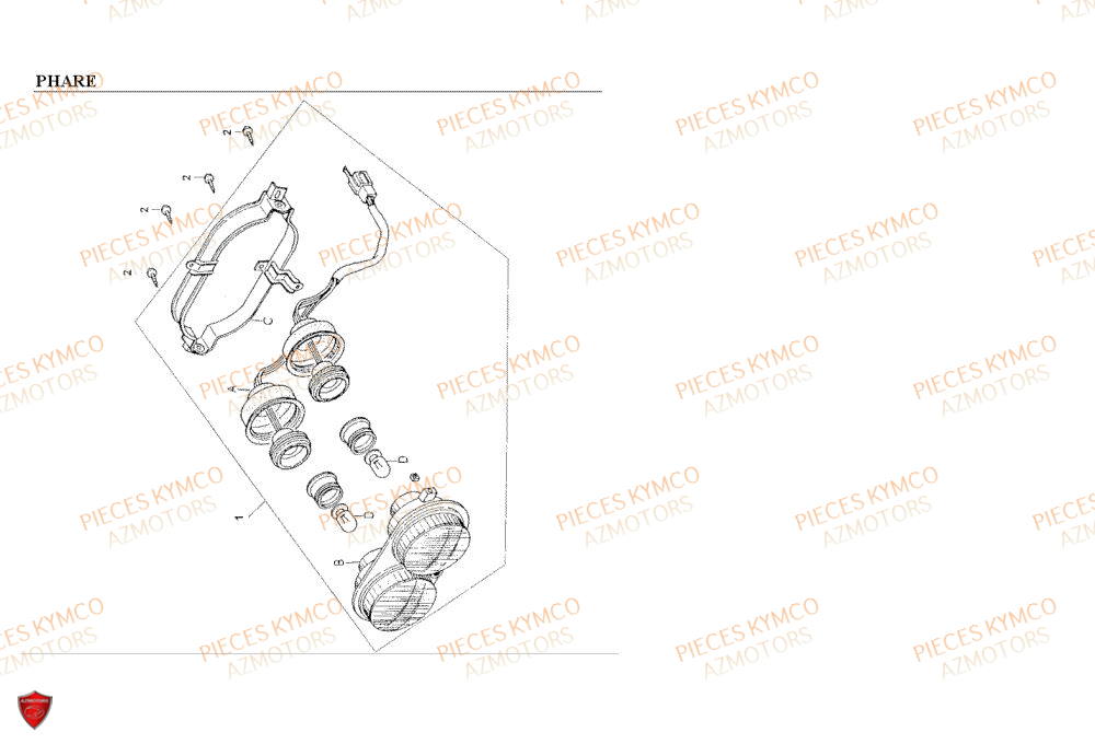AMPOULE BA20D 12V 25W/25 (derniere pieces dispo) KYMCO pour PHARE de COBRA-50