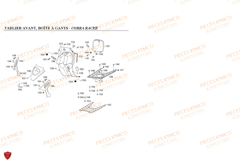 TABLIER AVANT COBRA RACER AZMOTORS COBRA 50