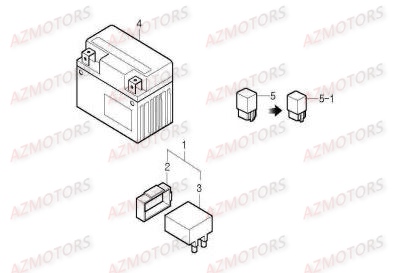 BATTERIE DAELIM CORDI 50CC