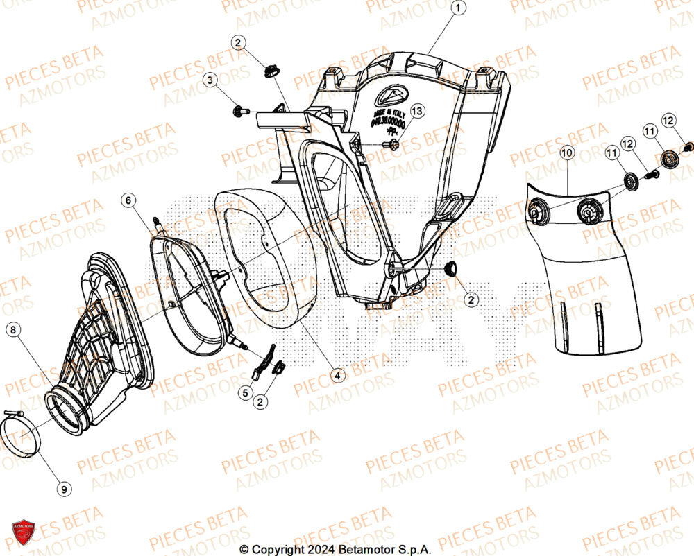 Filtre A Air BETA Pieces BETA CROSS RX 250 2T - (2026)