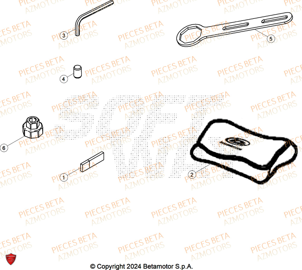Outils BETA Pieces BETA CROSS RX 250 2T - (2026)