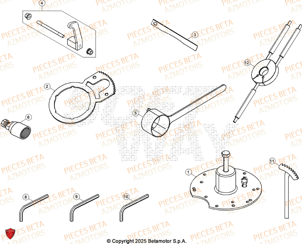 Outils BETA Pieces BETA CROSS RX 350 2T - (2026)
