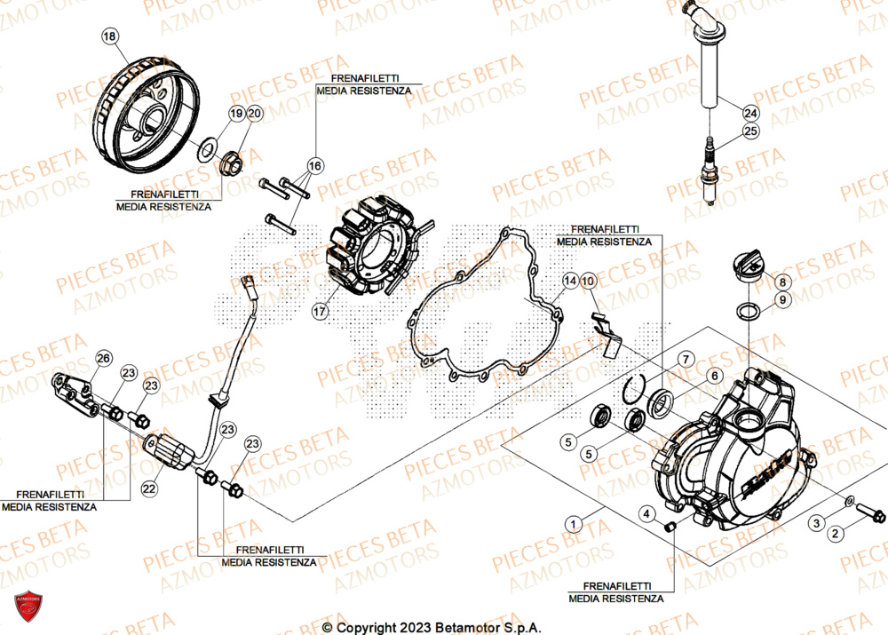 Allumage BETA Pieces BETA CROSS RX 450 4T - (2026)