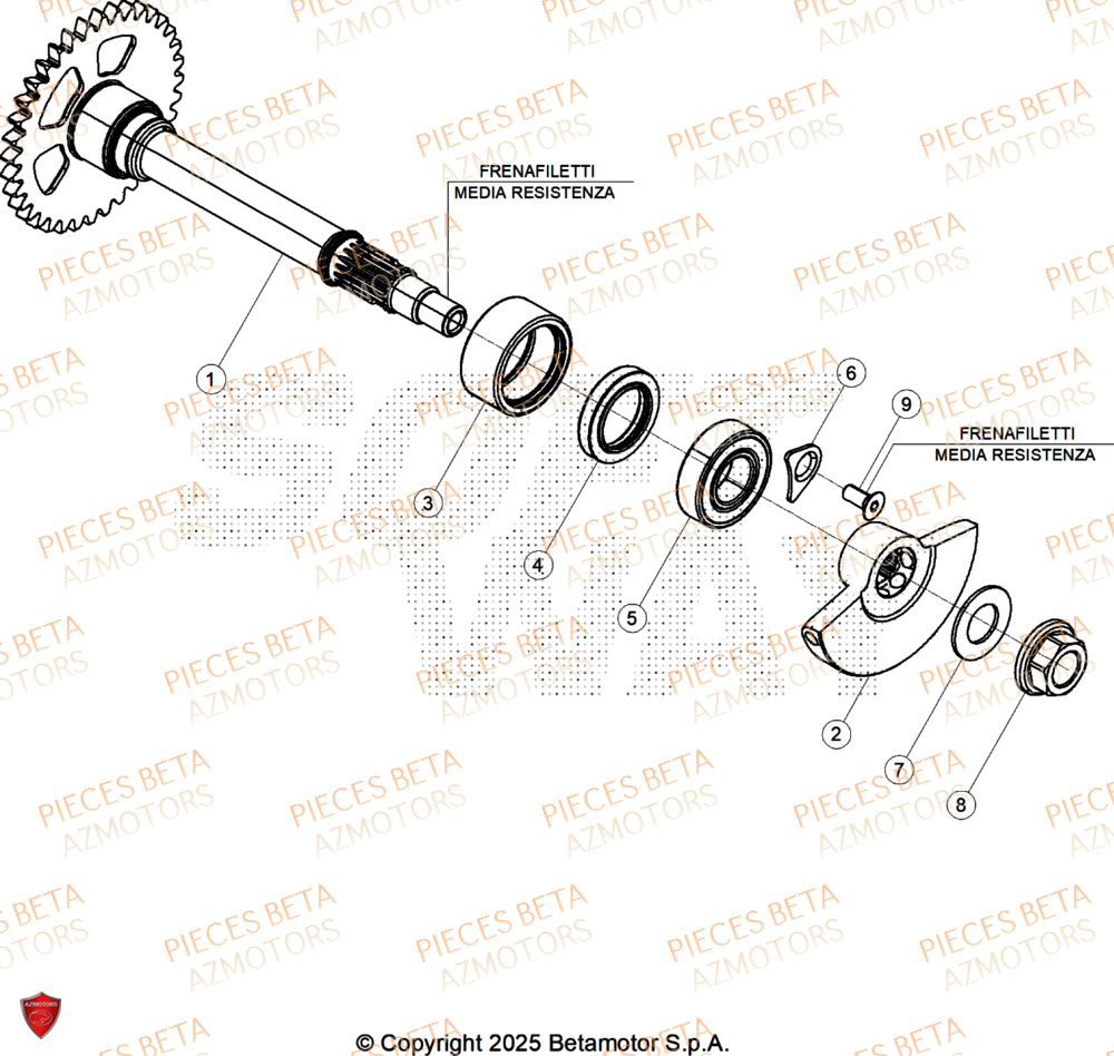 Arbre D Equilibrage BETA Pieces BETA CROSS RX 450 4T - (2026)
