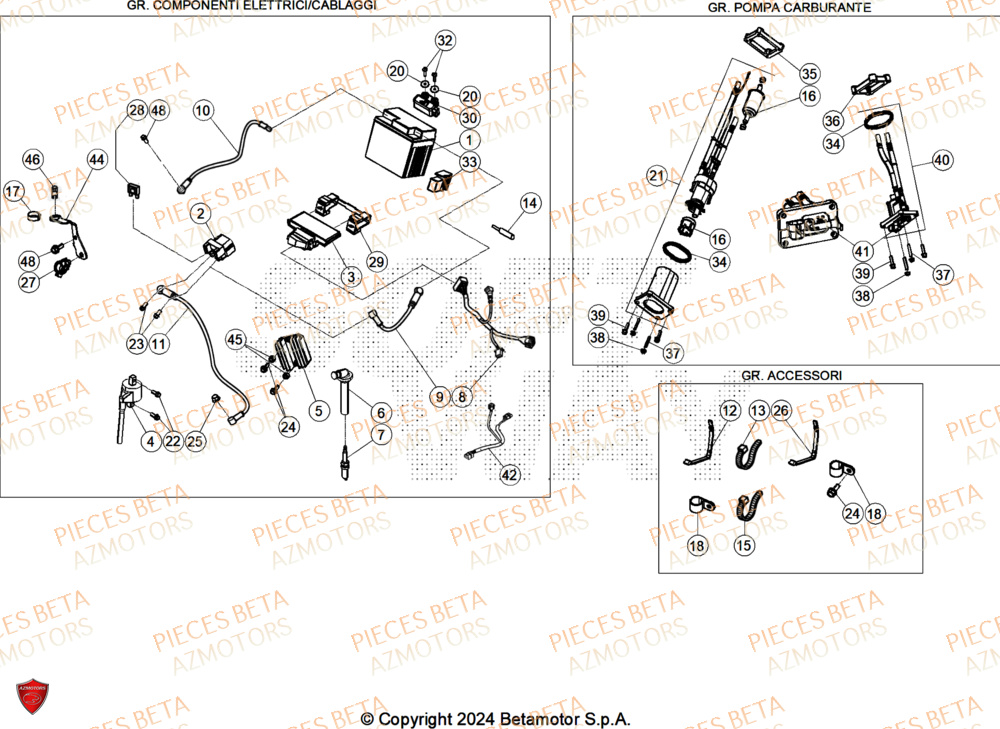 Equipement Electrique BETA Pieces BETA CROSS RX 450 4T - (2026)