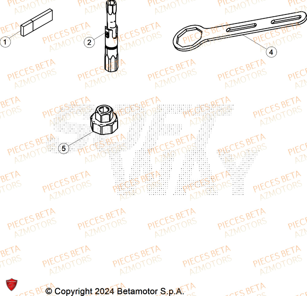 Outils BETA Pieces BETA CROSS RX 450 4T - (2026)