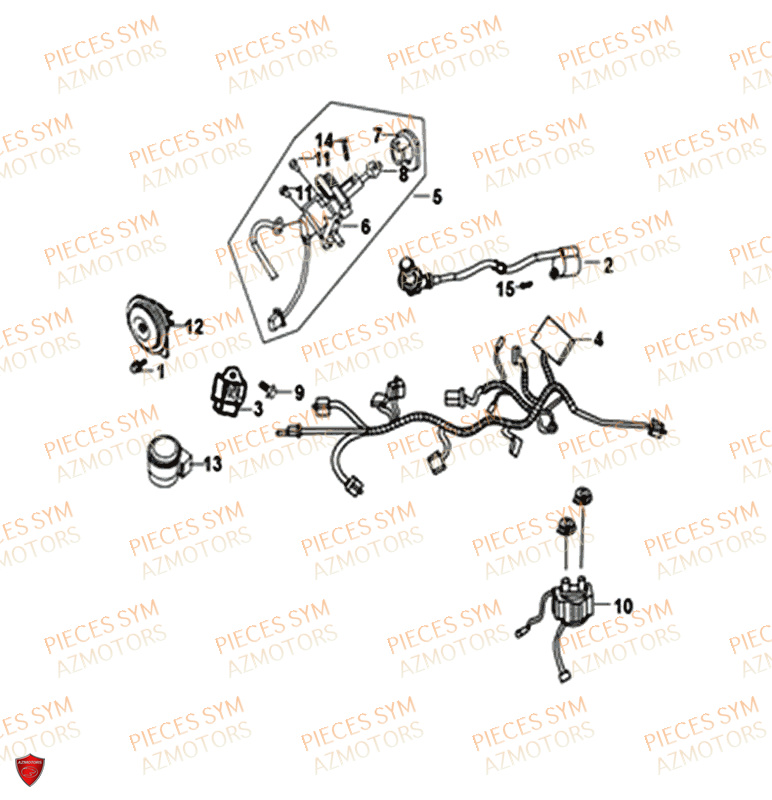 Equipement Electrique SYM Pièces CROX 50 - AE05WA-EU (2018-2020)
