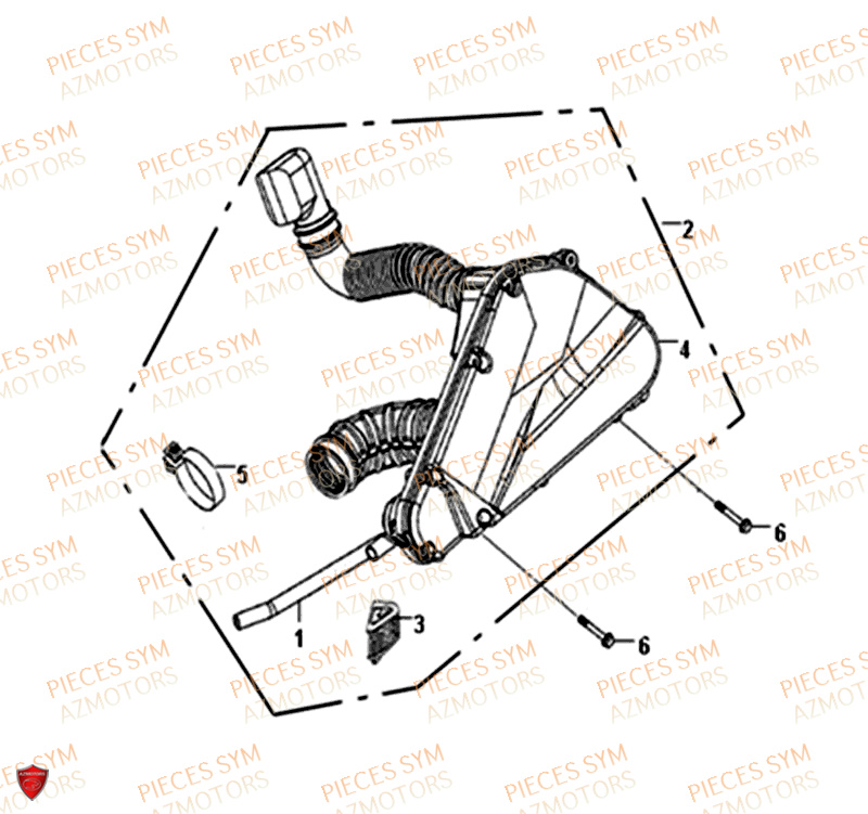 Filtre A Air SYM Pièces CROX 50 - AE05WA-EU (2018-2020)