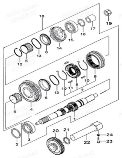 ARBRE D ENTREE AZMOTORS CRUISER 2011 12