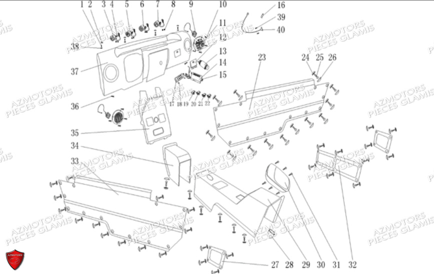 Habitacle GLAMIS Pièces Buggy GLAMIS CRUISER 850 EFI [2011-2012]