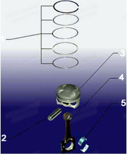 PISTON AZMOTORS CRUISER 2011 12
