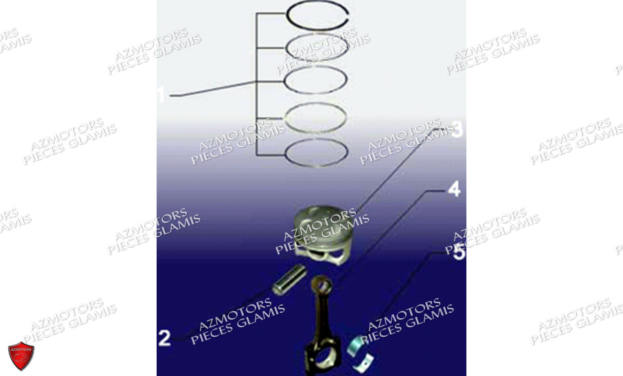 Pistons GLAMIS Pièces Buggy GLAMIS CRUISER 850 EFI [2011-2012]