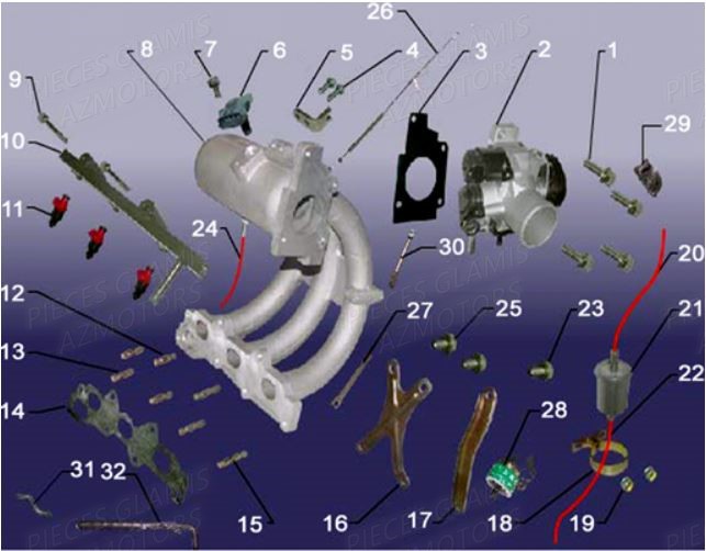 SYSTEME D INJECTION AZMOTORS CRUISER 2011 12