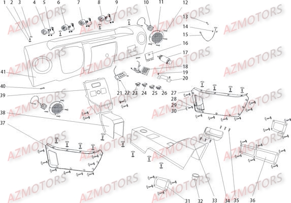 Habitacle AZMOTORS Pièces Buggy GLAMIS CRUISER 850 GT [2014]