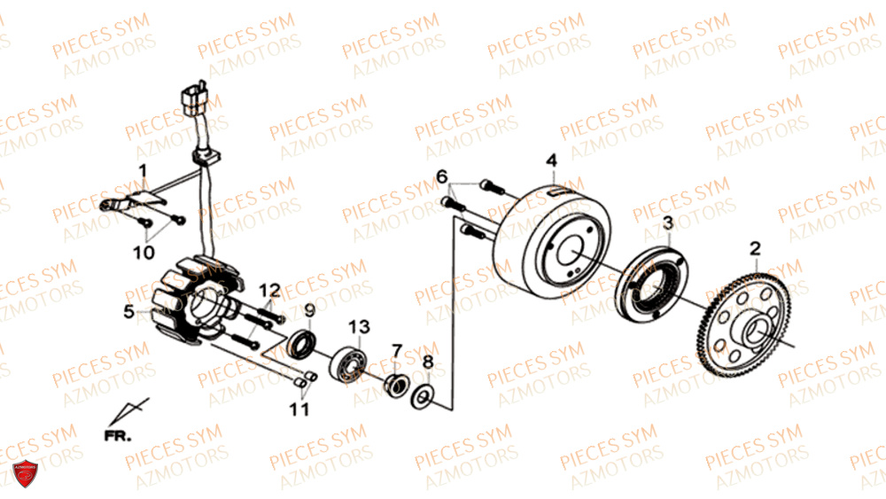 Allumage SYM Pièces CRUISYM 300 - LV30W1-EU (2018-2020)