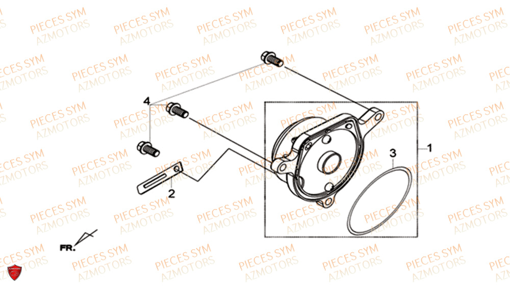 Couvre Lateral Culasse SYM Pièces CRUISYM 300 - LV30W1-EU (2018-2020)