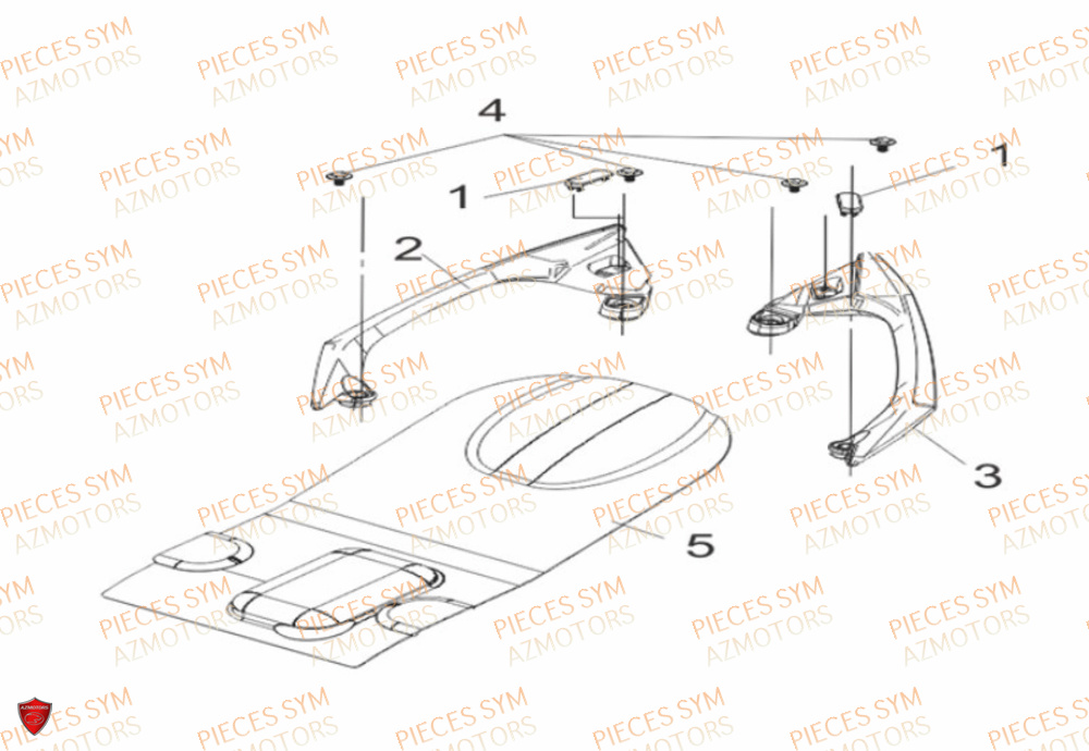 Arceau SYM Pièces CRUISYM 300 - LV30W1Z1-EU (2019)