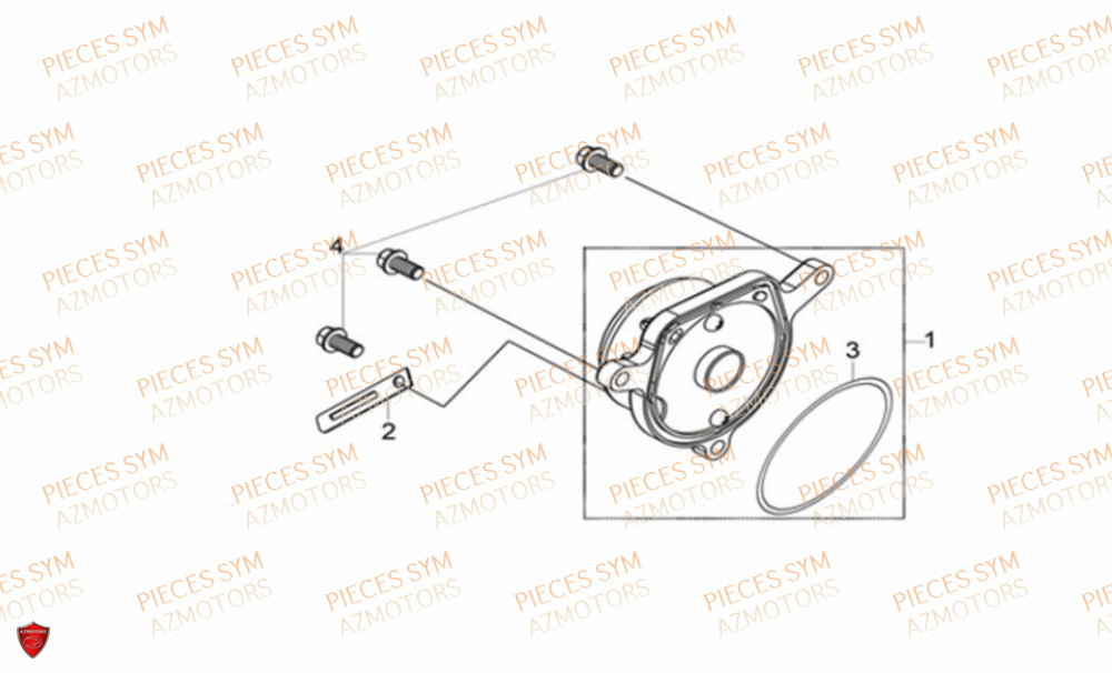 Couvre Lateral Culasse SYM Pièces CRUISYM 300 - LV30W1Z1-EU (2019)
