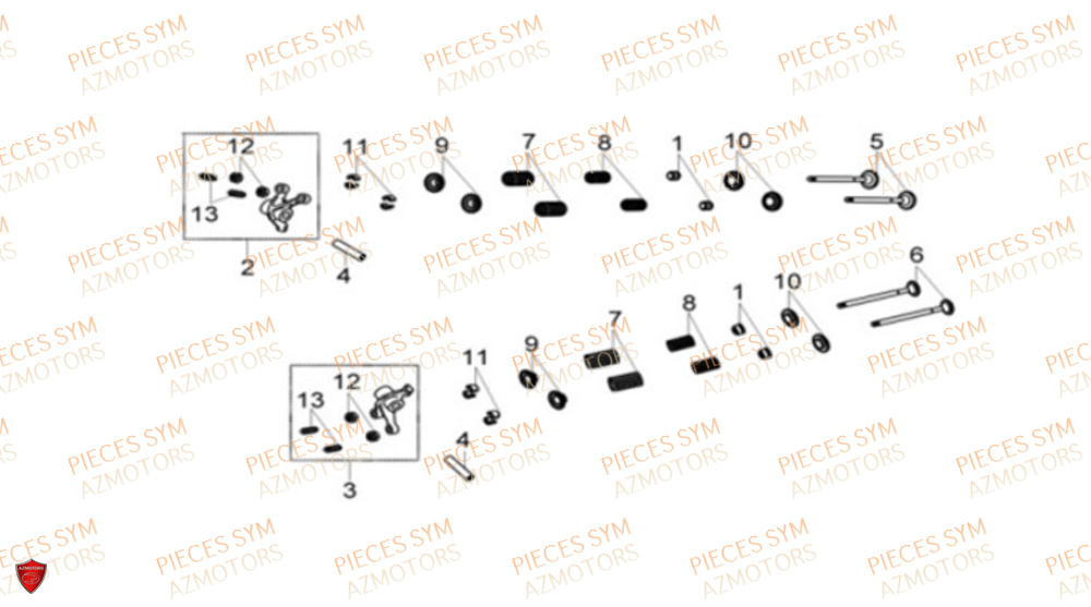 Soupapes SYM Pièces CRUISYM 300 - LV30W1Z1-EU (2019)