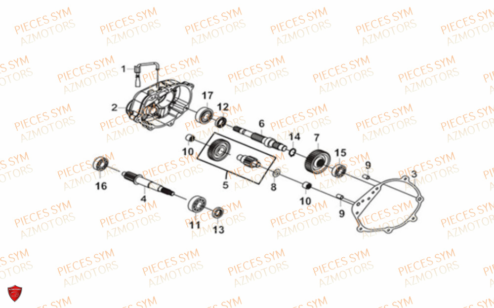 Transmission SYM Pièces CRUISYM 300 - LV30W1Z1-EU (2019)