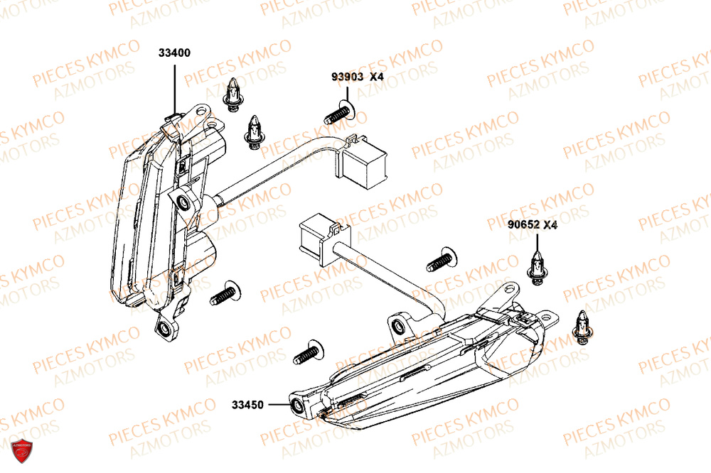 Clignotant KYMCO Pièces Scooter CV3 575 4T EURO5+ (SBA1EA)