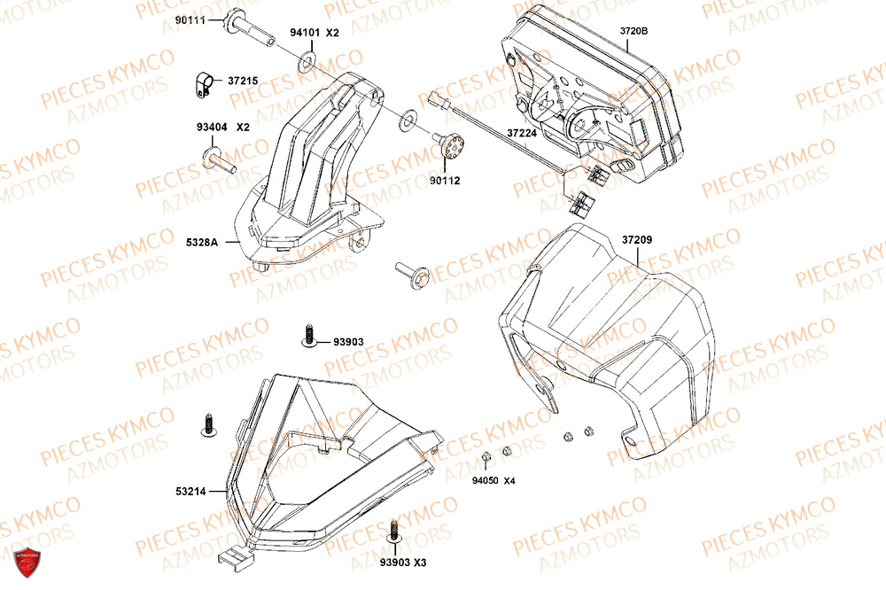 Compteur KYMCO Pièces Scooter CV3 575 4T EURO5+ (SBA1EA)