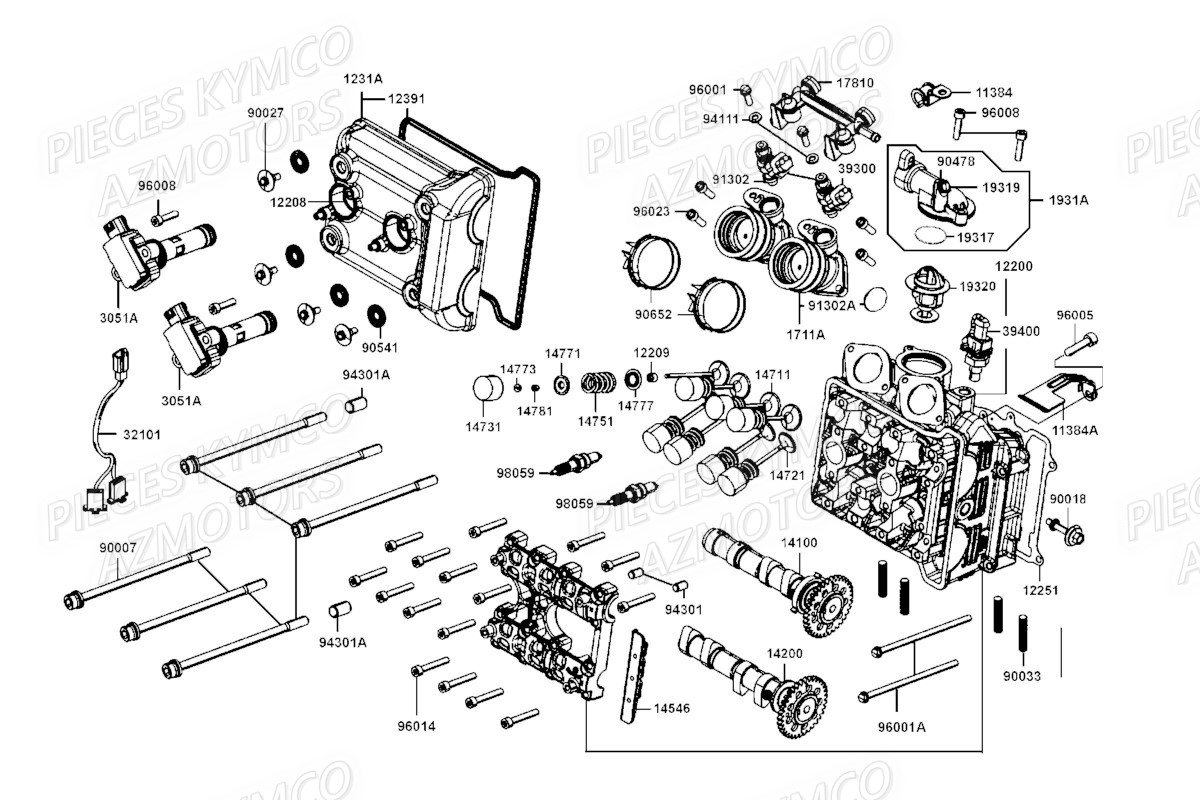 CULASSE pour CV3 550 4T EU5