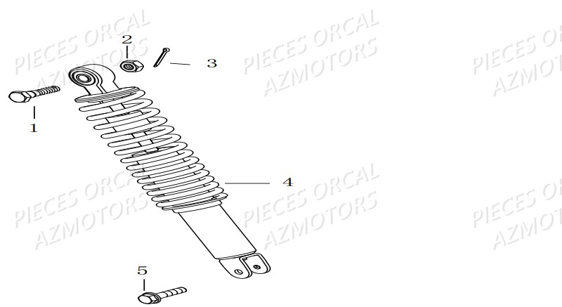 AMORTISSEUR AZMOTORS Cavaro 50 2T