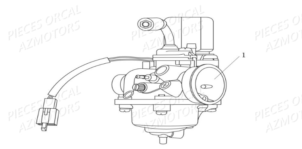 CARBURATEUR AZMOTORS Cavaro 50 2T