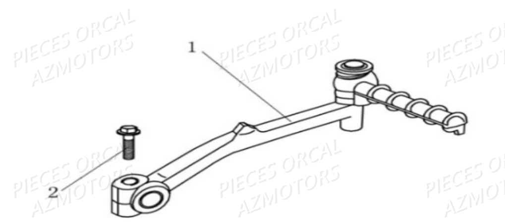 Kick ORCAL Pièces Orcal CAVARO 50cc 2 temps 