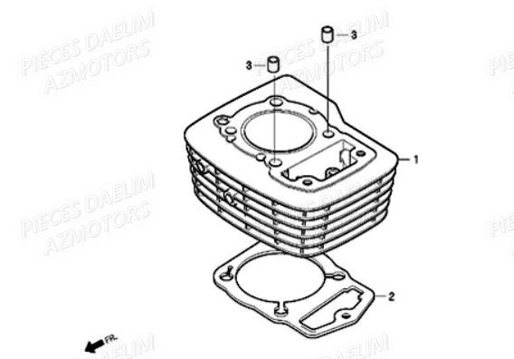 CYLINDRE pour DAELIM 125 SOLUTION