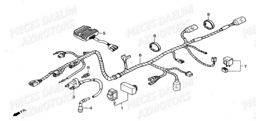 EQUIPEMENT_ELECTRIQUE DAELIM Pièces Moto DAELIM VS 125cc