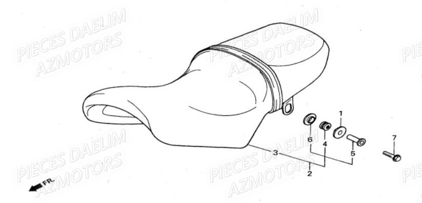 SELLE DAELIM Pièces Moto DAELIM VS 125cc