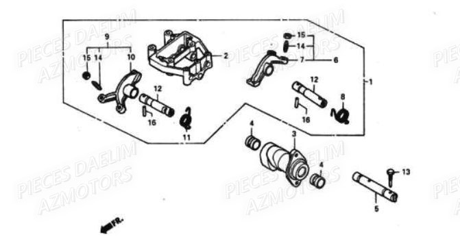 Arbre A Cames DAELIM Pièces Moto DAELIM VT 125cc
