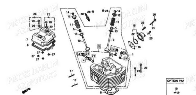 CULASSE pour DAELIM VT 125