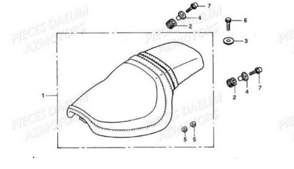 Selle DAELIM Pièces Moto DAELIM VT 125cc
