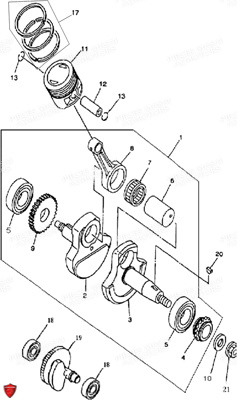 JEU DE SEGMENTS MASAI MOTO pour VILEBREQUIN PISTON de DARK ROD 125