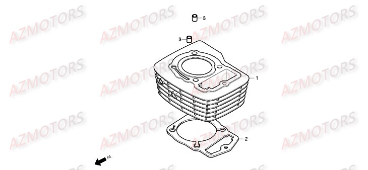 Cylindre DAELIM Pièces Moto DAELIM DAYSTAR 125cc_2013/2014
