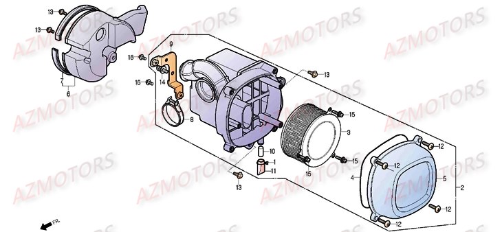 Filtre A Air DAELIM Pièces Moto DAELIM DAYSTAR 125cc_2013/2014
