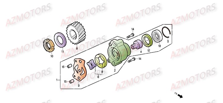 Pompe A Huile DAELIM Pièces Moto DAELIM DAYSTAR 125cc_2013/2014
