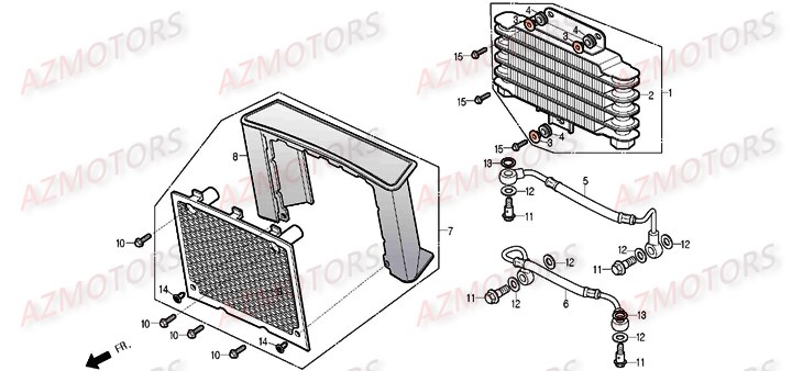 RADIATEUR DAELIM DAYSTAR 125 2013