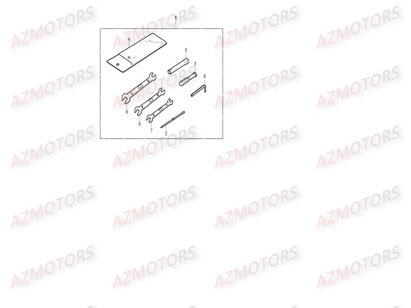 Trousse A Outil DAELIM Pièces Moto DAELIM DAYSTAR 125cc_2013/2014
