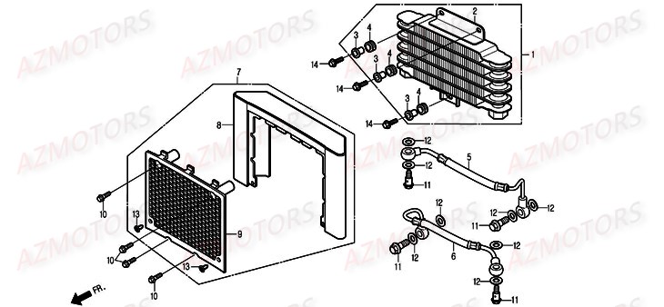 RADIATEUR DAELIM DAYSTAR 125 BLACK